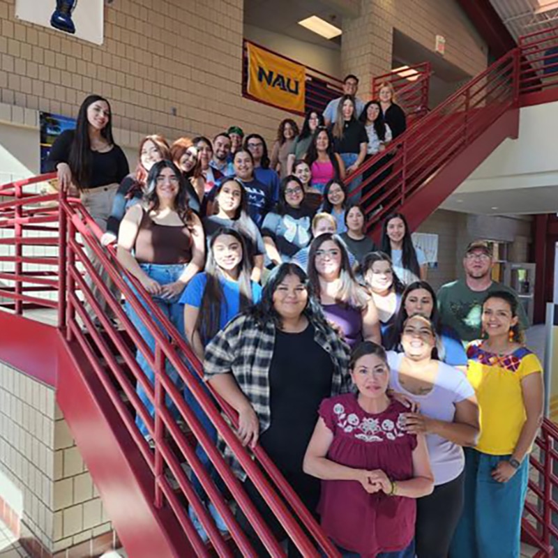 AZRegents's tweet photo. A pathway between @ASU, @NAU and @ArizonaWestern is boosting Yuma's social work workforce. 

Students can start their college journey at Arizona Western then transfer to NAU-Yuma to earn their bachelor's degree and then earn their master's at ASU – all without leaving Yuma.