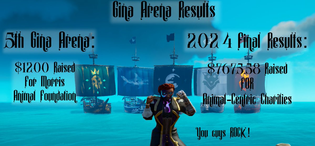 So many people came together to help me make this dream of an event into reality. Thank you to everyone who helped, participated, spread the word, and donated. I can't do this without your support, and the #seaofthieves community is one of the best ones out there.