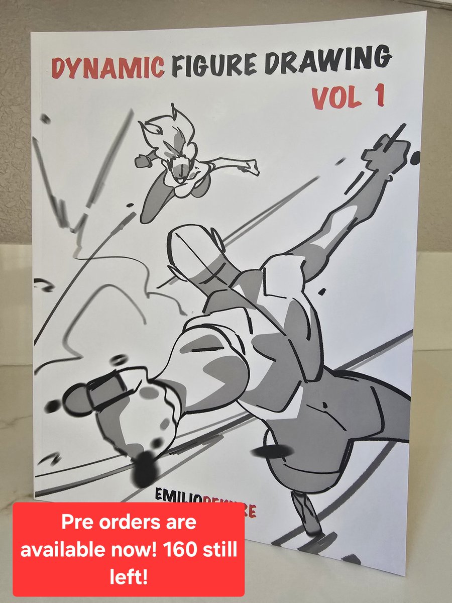 Thanks to everyone who pre ordered their copy of my pose reference book Dynamic Figure Drawing Vol. 1! 😭🙏

I'll keep you all updated on when I receive them in the mail. 🫡 Pre Orders are available now with 160 copies still left! Click the link in my bio if you're interested!