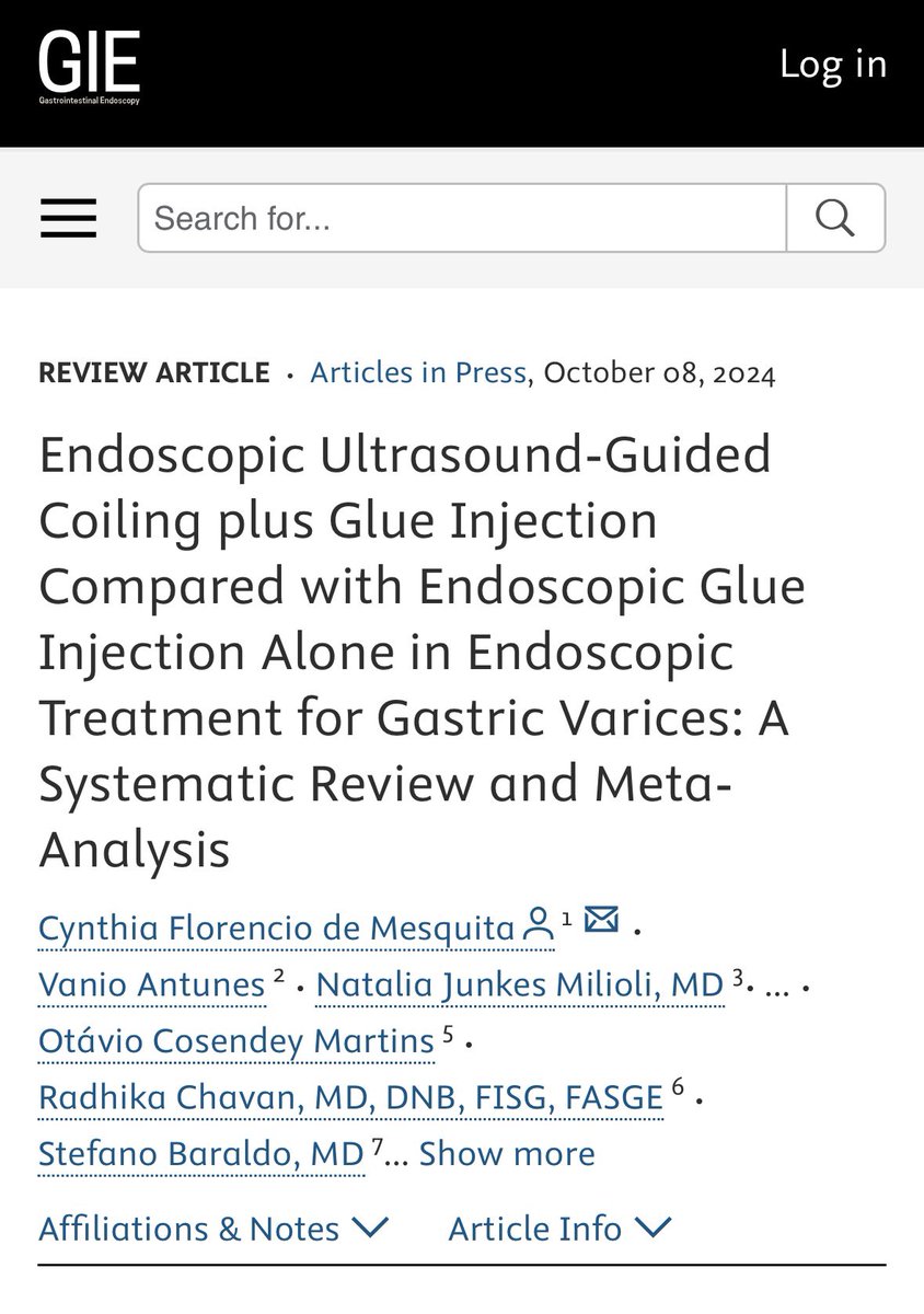 Tulio Correa, MD (@tuliocorrea) on Twitter photo New pub in <a href="/GIE_Journal/">GIE</a> 🤓
👉🏼 EUS-guided coil + glue injection for gastric varices showed lower re🩸 and reintervention rates compared to endoscopic glue injection alone
doi.org/10.1016/j.gie.…
<a href="/CynthiaFM_/">Cynthia Florêncio de Mesquita</a> <a href="/VanioAntunes/">Vanio Antunes</a> <a href="/vanzin_mf/">Matheus Vanzin Fernandes, MD MSc</a> <a href="/OtavioCMartins/">Otavio C. Martins</a> <a href="/drradhikachavan/">@drradhikachavan, MD, DNB, FISG, FASGE</a> <a href="/stefanobps/">Stefano Baraldo</a> New pub in <a href="/GIE_Journal/">GIE</a> 🤓
👉🏼 EUS-guided coil + glue injection for gastric varices showed lower re🩸 and reintervention rates compared to endoscopic glue injection alone
doi.org/10.1016/j.gie.…
<a href="/CynthiaFM_/">Cynthia Florêncio de Mesquita</a> <a href="/VanioAntunes/">Vanio Antunes</a> <a href="/vanzin_mf/">Matheus Vanzin Fernandes, MD MSc</a> <a href="/OtavioCMartins/">Otavio C. Martins</a> <a href="/drradhikachavan/">@drradhikachavan, MD, DNB, FISG, FASGE</a> <a href="/stefanobps/">Stefano Baraldo</a>
