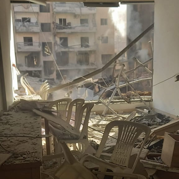 UNFPA's tweet photo. 🚨 Attacks last night on southern suburbs in #Beirut destroyed a @UNFPA-supported safe space for women and girls.

They rely on spaces like this due to the heightened risk of gender-based violence caused by the conflict.

Strikes on civilians and civilian infrastructure must end. https://t.co/X1ScxX4pPk