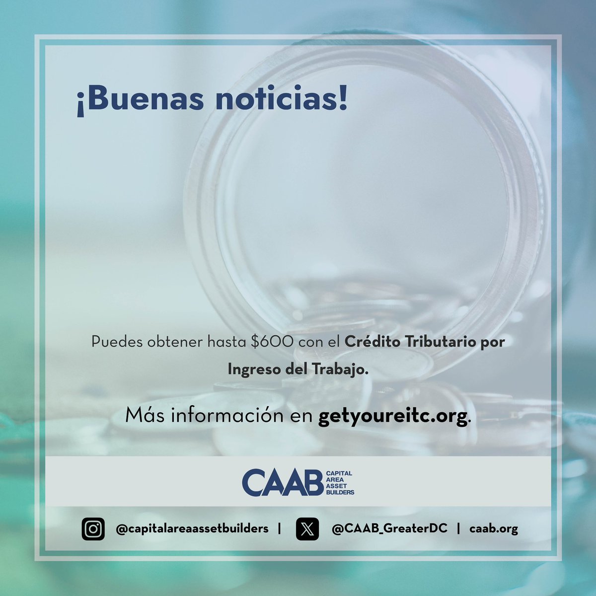 Si trabajaste en el 2023, tienes entre 25 y 64 años y no estás criando niños, el Crédito Tributario por Ingreso del Trabajo federal podría poner $$ en tus manos al declarar tus impuestos. Visita GetYourEITC.org para obtener más información sobre cómo obtener tu dinero.