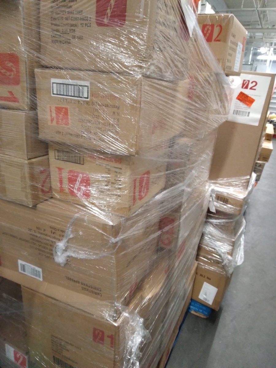 Naughtmatt's tweet photo. This shit is pissing me off. 2 pallets of Christmas stuff already!? https://t.co/XqdYbirWlV