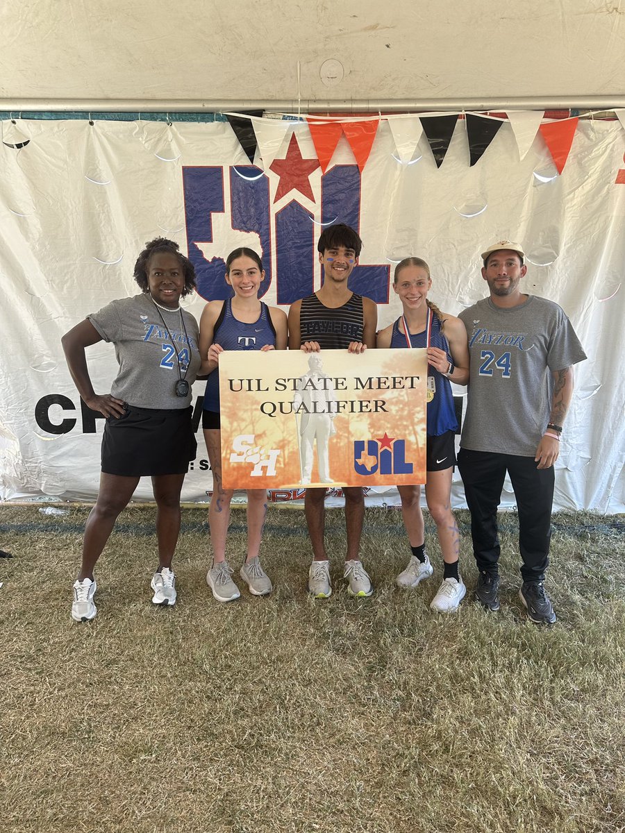 Regionals was a success! All 3 of our athletes qualified for state. Michael 12th overall (7th individual), Casey 12th overall (7th individual), Caroline 1st overall and your REGIONAL CHAMP! 15yrs since Taylor HS has sent a girl off to state. 🙌🏽🔥