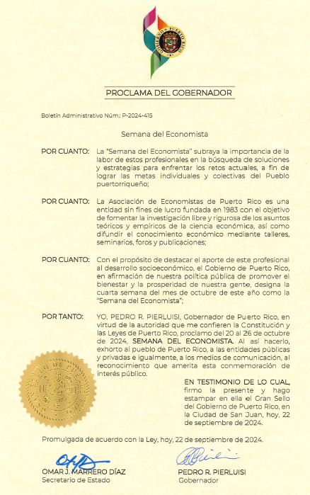 IntEconomicspr's tweet image. 🎉 ¡Feliz Semana del Economista!
En Inteligencia Económica, celebramos con orgullo a nuestro equipo de economistas, quienes día a día demuestran su compromiso y pasión por transformar datos en decisiones estratégicas que impulsan el crecimiento de nuestros clientes.