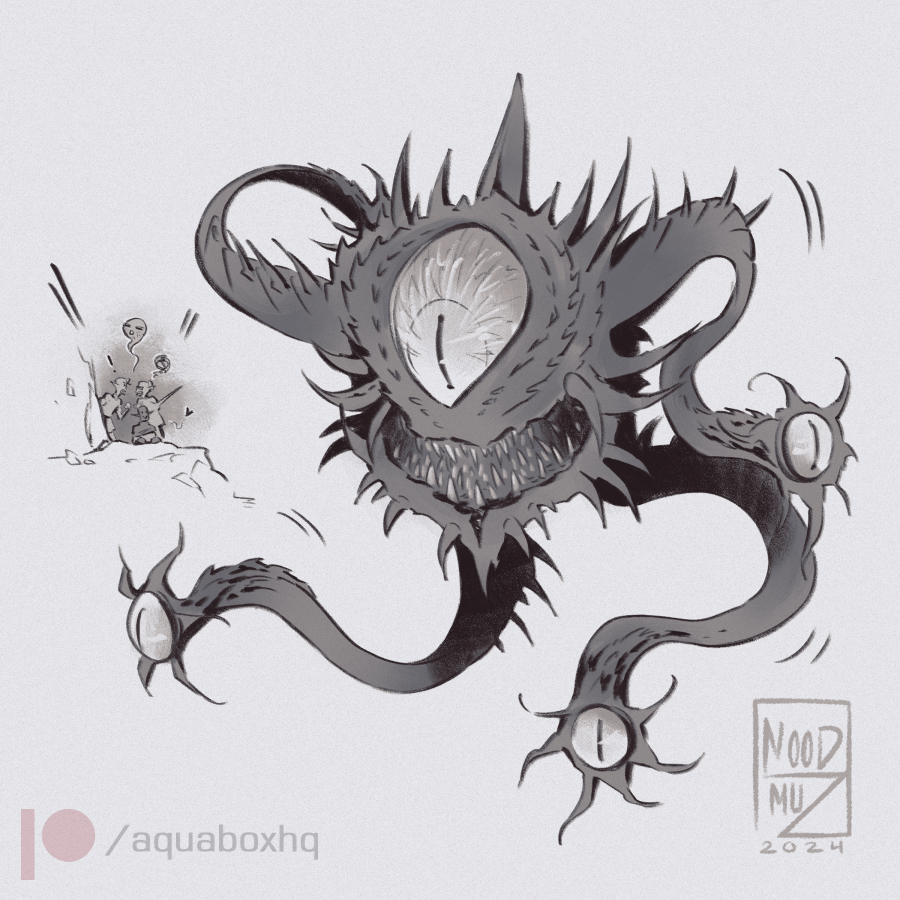yamiz's tweet photo. #OCoctober: 21 - Working their way through a Dungeon.
So what would Yasha do in a dungeon if not sneak carefully and be on his guard against the lurking dangers? But maybe there's a little fangirl in him and such a moment occurs.
#BG3 #BG3tav #BG3Companions https://t.co/wkTTyfCZiS