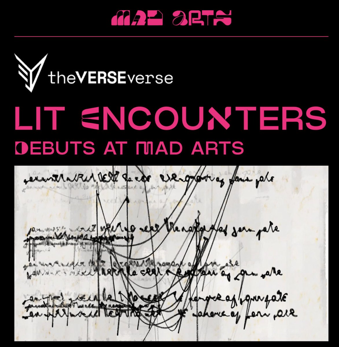 Ana María Caballero (@caballeroanama) on Twitter photo exciting exhibition announcement 🥁🥁
Lit Encounters opens <a href="/madarts_space/">Mad Arts</a> on 11.2, featuring this museum's significant acquisition of <a href="/theVERSEverse/">theVERSEverse</a> poems.
an evolving, long-term partnership w special activations during <a href="/MiamiBookFair/">Miami Book Fair</a> 📚🔌 exciting exhibition announcement 🥁🥁
Lit Encounters opens <a href="/madarts_space/">Mad Arts</a> on 11.2, featuring this museum's significant acquisition of <a href="/theVERSEverse/">theVERSEverse</a> poems.
an evolving, long-term partnership w special activations during <a href="/MiamiBookFair/">Miami Book Fair</a> 📚🔌