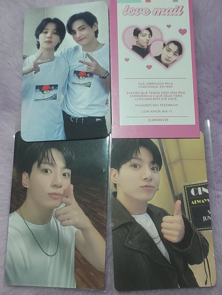 thblueflower's tweet photo. 💌 ~♡ Feedback mega positivo(e super atrasado) pra @jnkrkive 💕

As CEGs da Yetimall e Yzy de golden foram super bem organizadas, as informações sempre passadas com clareza! Os cards chegaram bem protegidos e foram enviados bem rápidos! Muito obrigada 💜 https://t.co/57d1Tu0yoE