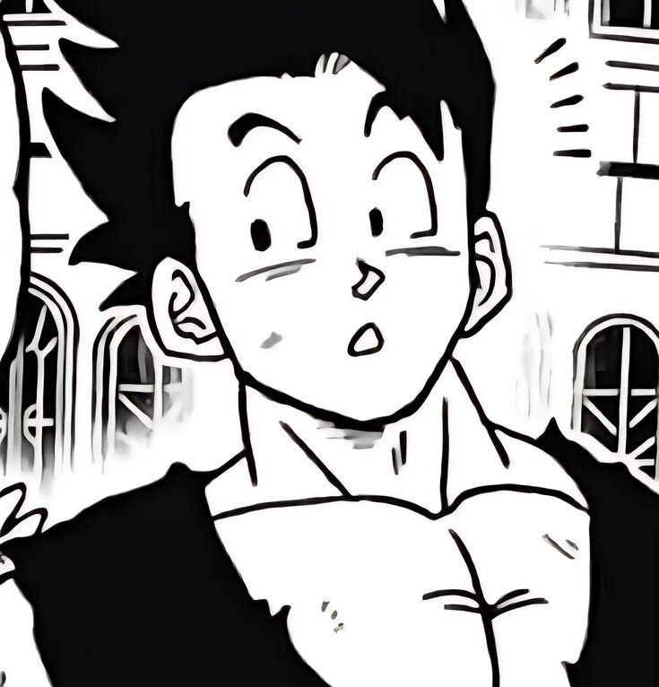 "Is that. . . Videl-?"

Blink, blink . . . His eyes are tricking him, right-?

"She looks so. . . Different."