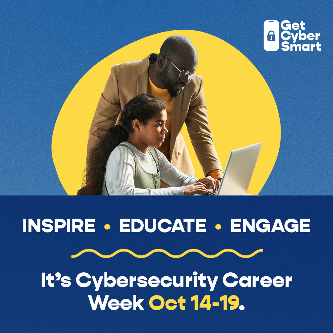 Know an organization preparing young adults for futures in cybersecurity? them to getcybersmart.org for a wide range of cybersecurity opportunities #cybercareerweek #ChooseCyber @ NISTCyber