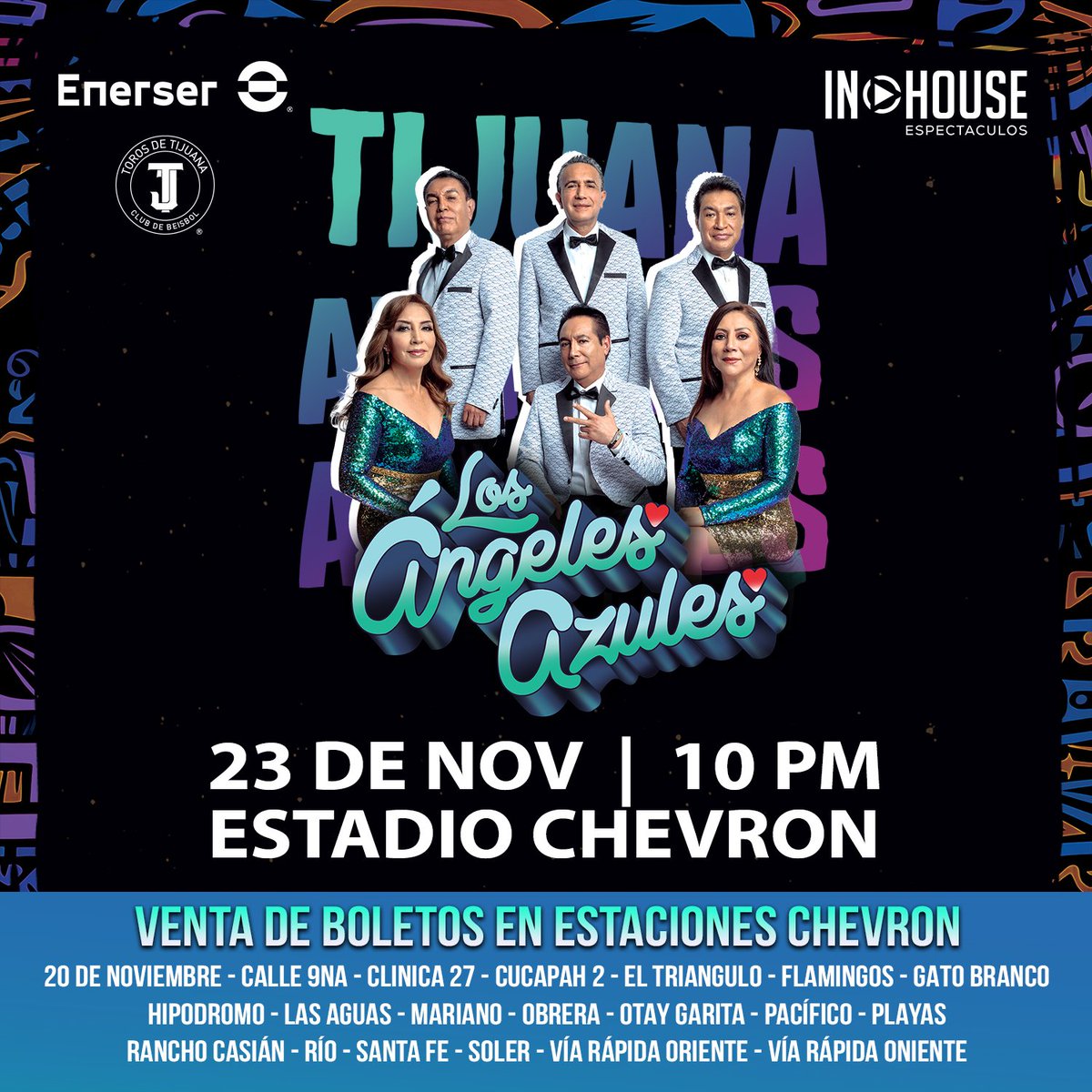 IHESPECTACULOS's tweet photo. Ven por tus boletos para los Ángeles Azules a tu Estación Chevron más cercana y no te pierdas este increíble concierto. 🙌🏻🕺🏻💃🏻 https://t.co/oXiK6rVFqx