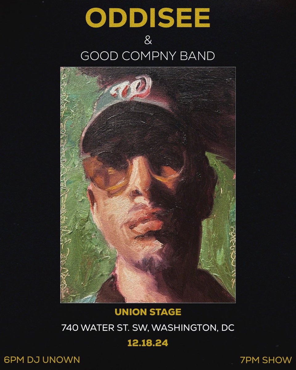 DMV gotta show December 18th come through!!! unionstagepresents.com/shows/oddisee-…