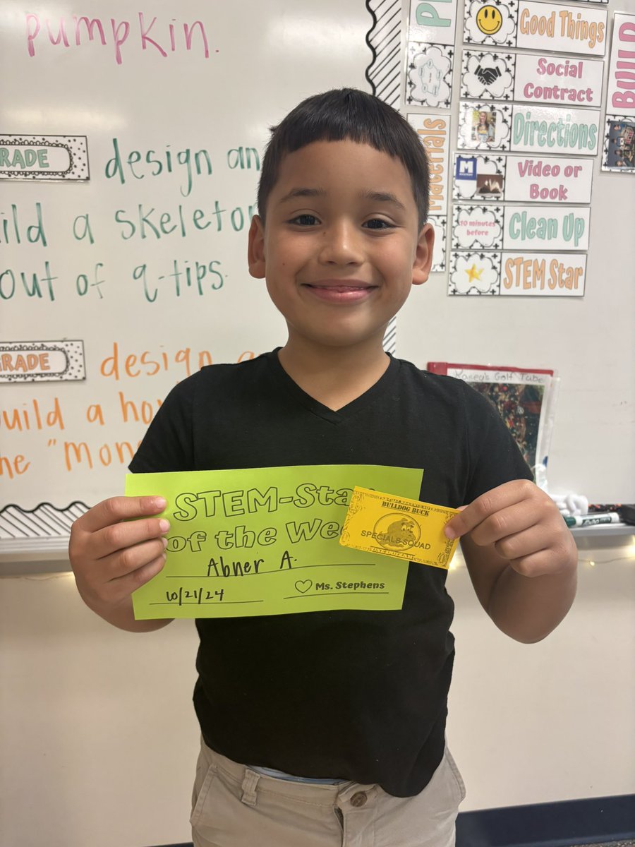 Stephens_STEM's tweet photo. Monday STEM Stars ⭐️⭐️⭐️ @WakelonES https://t.co/iSLBZUfexN