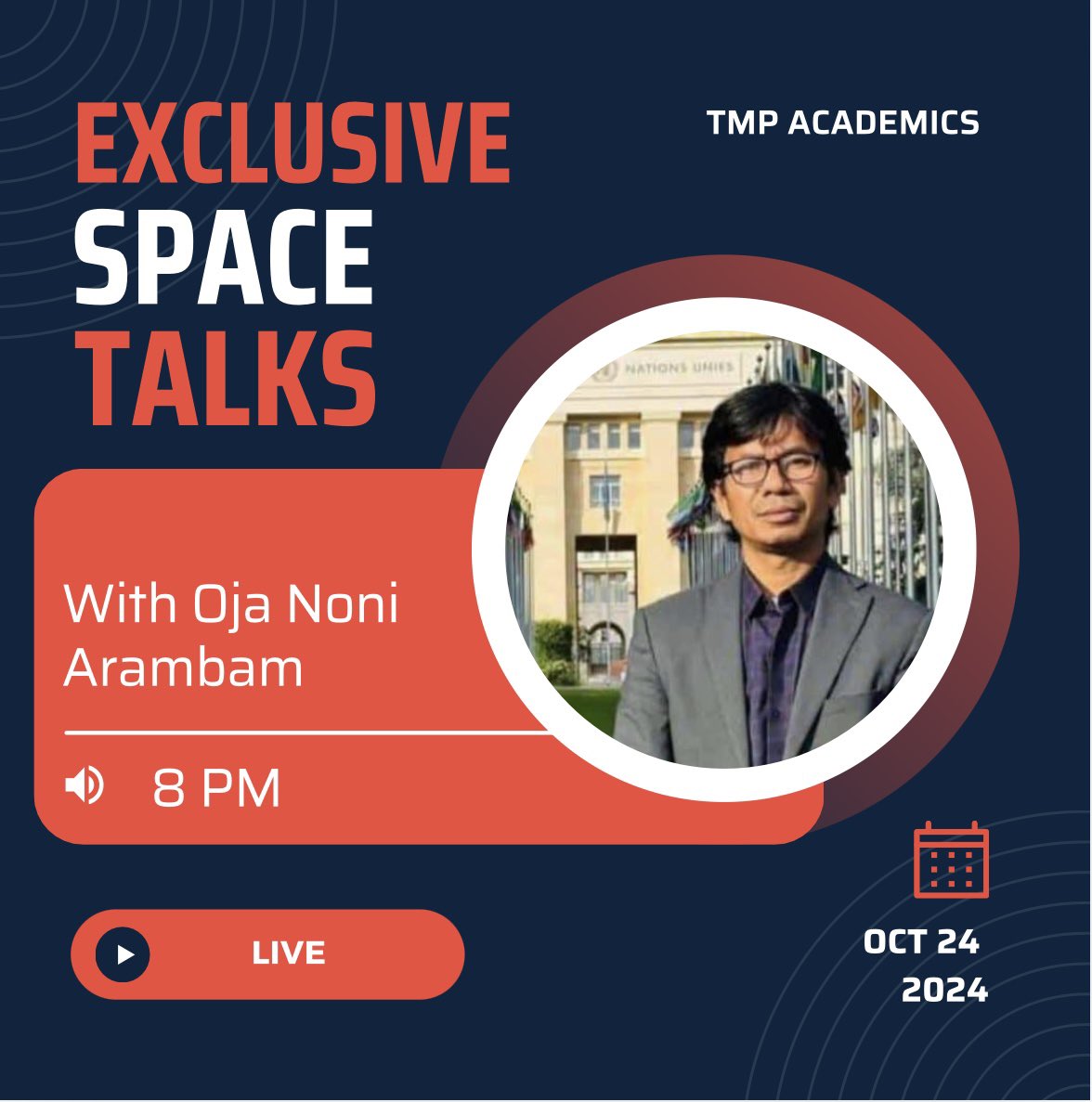 “Join us for a live space talk with Oja Noni Arambam on Revisiting Manipur! #Manipur #Heritage #Culture #LiveTalk”