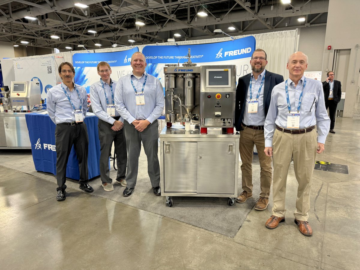 FreundGlobal's tweet photo. @AAPSComms  is happening now in Salt Lake City, Utah. The team is ready to assist with your Coating and Granulation projects at Booth #2519!

#pharmaceutical #Pharmaceuticals https://t.co/Ul9zMMrcvE