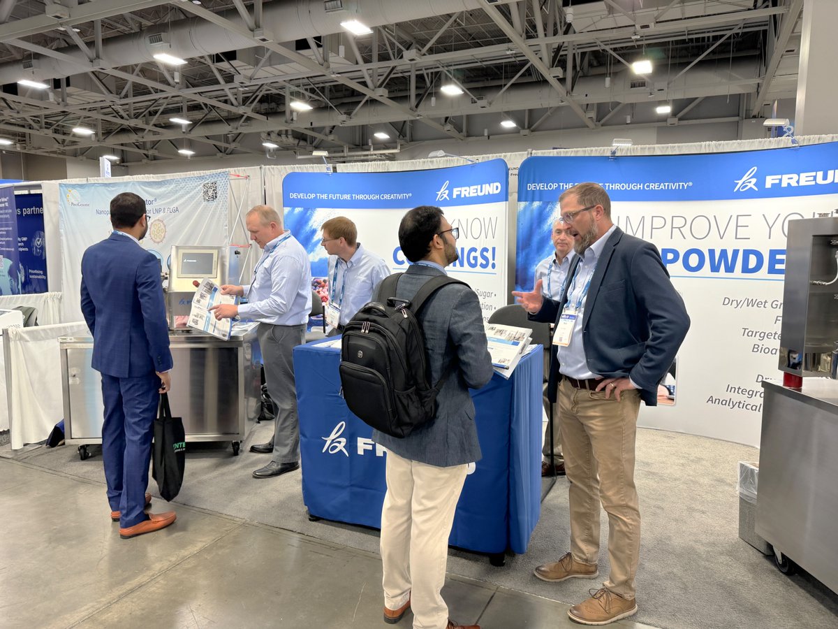 FreundGlobal's tweet photo. @AAPSComms  is happening now in Salt Lake City, Utah. The team is ready to assist with your Coating and Granulation projects at Booth #2519!

#pharmaceutical #Pharmaceuticals https://t.co/Ul9zMMrcvE