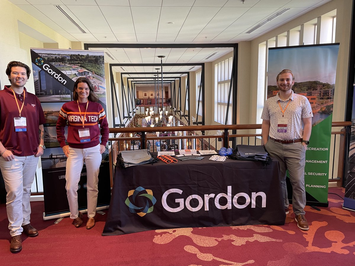 GORDON (@gordon_us) on Twitter photo We're thrilled to be at the <a href="/VirginiaTechCEE/">Virginia Tech Civil and Environmental Engineering</a> Fall CEE Career Fair. Stop by our booth and say hello! we want to meet you :) #careerfair #virginiatech We're thrilled to be at the <a href="/VirginiaTechCEE/">Virginia Tech Civil and Environmental Engineering</a> Fall CEE Career Fair. Stop by our booth and say hello! we want to meet you :) #careerfair #virginiatech