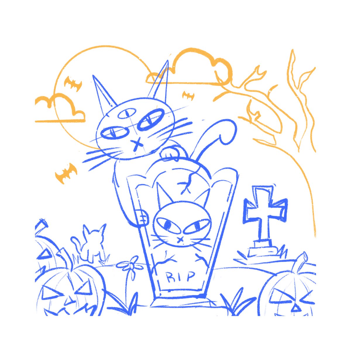 siskovaa_'s tweet photo. Meong Tilik Kubur #blackcat #Halloween #madeinaffinity https://t.co/femEQSwnvB