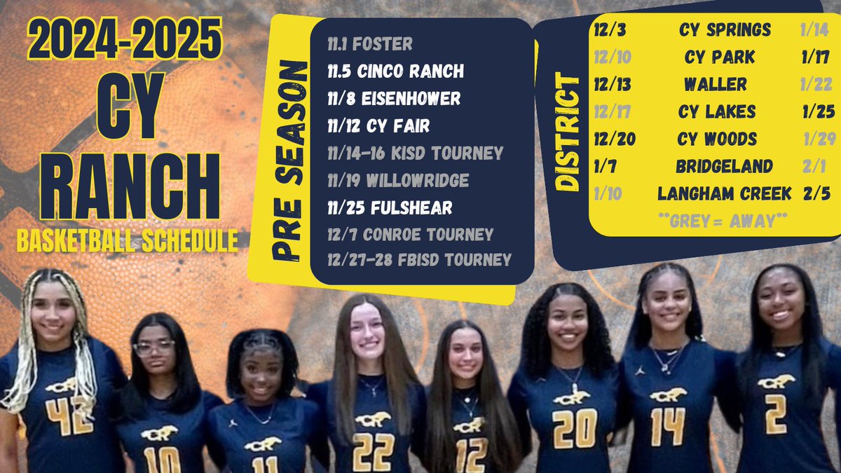 Cypress Ranch Girls Basketball (@cyranchgbb) on Twitter photo We are locked in and ready for this season! Come out to support our ELITE 8! #Dontgetoutworked #DGOW <a href="/CyFairISD/">Cypress-Fairbanks ISD</a> <a href="/CFISDAthletics/">CFISDAthletics</a> <a href="/CyRanchBoosters/">Cypress Ranch Athletic Booster Club (CRABC)</a> We are locked in and ready for this season! Come out to support our ELITE 8! #Dontgetoutworked #DGOW <a href="/CyFairISD/">Cypress-Fairbanks ISD</a> <a href="/CFISDAthletics/">CFISDAthletics</a> <a href="/CyRanchBoosters/">Cypress Ranch Athletic Booster Club (CRABC)</a>