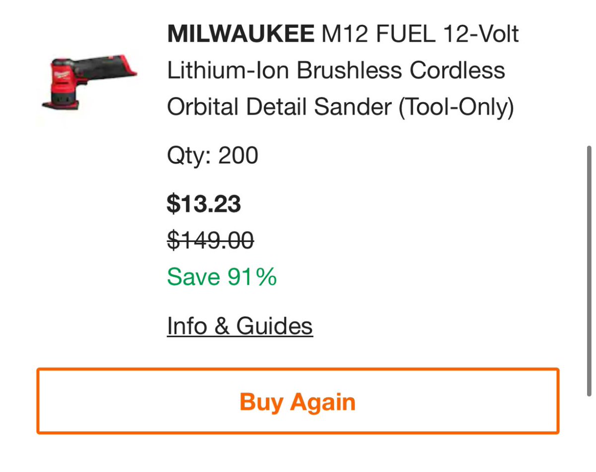 PriceErrors's tweet image. 🚨HOME DEPOT POWER TOOL GLITCH ALERT🚨

Who catches these errors first? That’s right—@PriceErrors HOME DEPOT BOT!

Any time they drop the ball on pricing, our exclusive Discord gets the scoop INSTANTLY

$31K worth of products for only $3K???

This is just the beginning… Get…