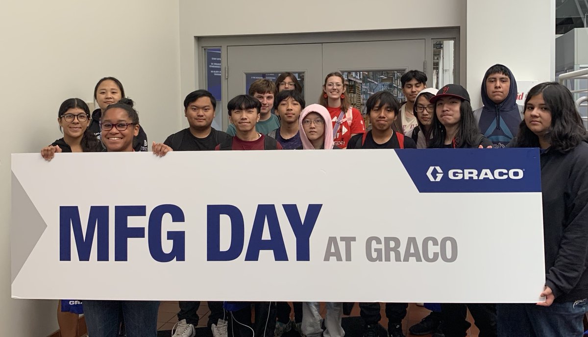 Thanks <a href="/GracoInc/">Graco Inc.</a> for introducing students from <a href="/MPS_News/">Minneapolis Public Schools</a> Camden High School to great careers at the recent Graco Manufacturing Day! We're thankful for your generous support of young people as one of our 2024 Achieve Twin Cities Community Partners.