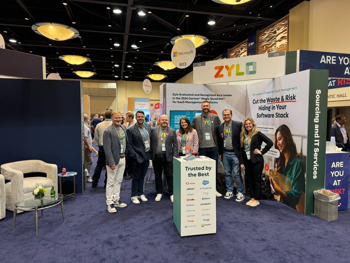 getzylo's tweet photo. Our team is onsite at the Gartner IT Symposium this week! 

Stop by booth #705 to say hi and see firsthand why Zylo has been recognized as a Leader in the 2024 Gartner® Magic Quadrant™ for SaaS Management Platforms. 

You can book time here! https://t.co/JPQF095OMo
#GartnerSYM https://t.co/YPBaNJkNgq