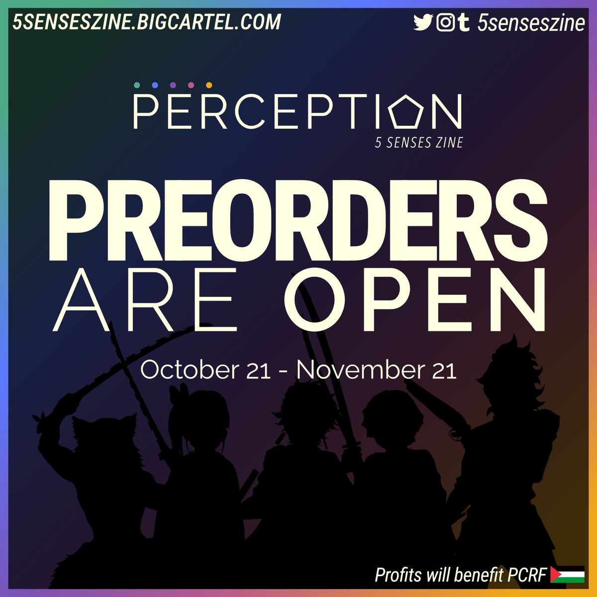 ⭐PRE-ORDERS OPEN⭐

From Oct 21 to Nov 21, set your sights on this chance to give to PCRF! Find the shop linked below and in our bio.