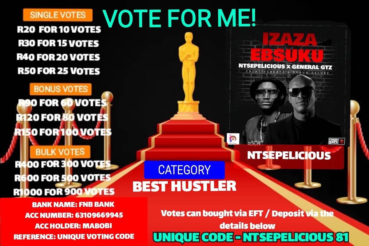 BEWARE: 

The new scam right now are AWARDS. 

Every Tom, Dick and Mapula is creating awards to make a quick cash grab using artists’ names and celeb brand power. 

Some are requesting that the public pay to vote. 

Some are just straight up fake nje, they not even trying to