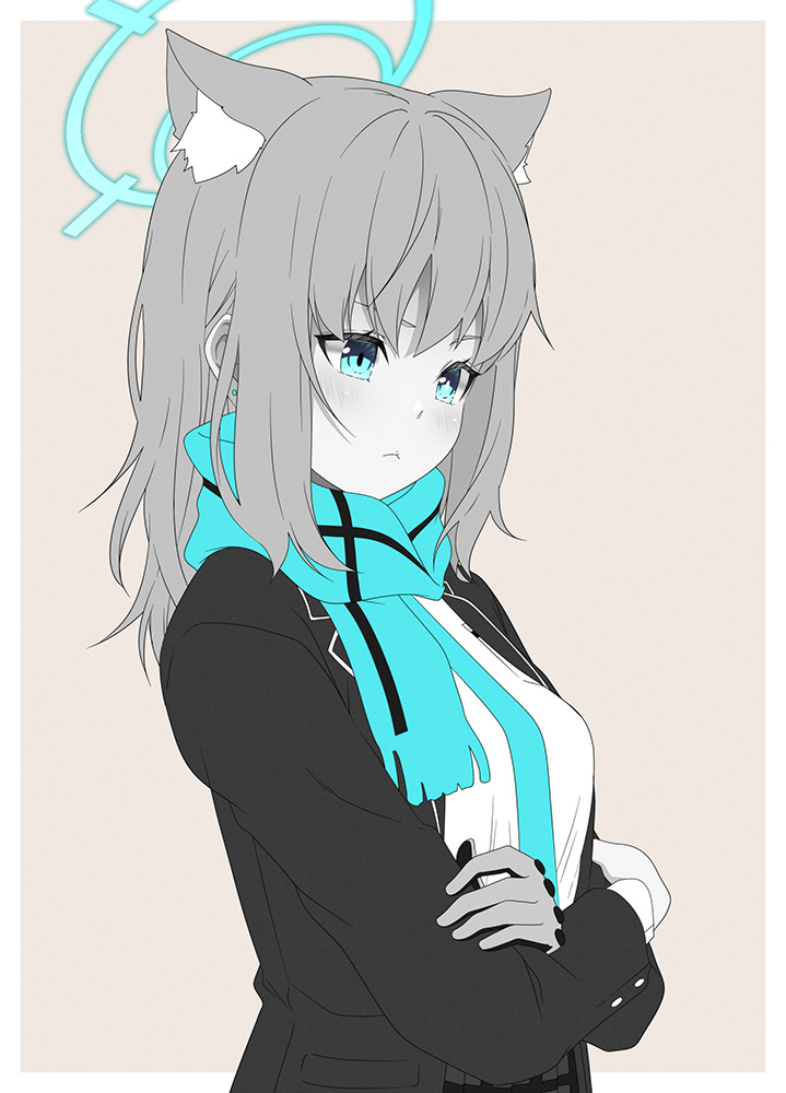 シロコ「真剣な顔だけどろくでもない事を考えてるシロコ#ブルアカ #BlueArchive」|こうじ＠漫画作画担当のイラスト