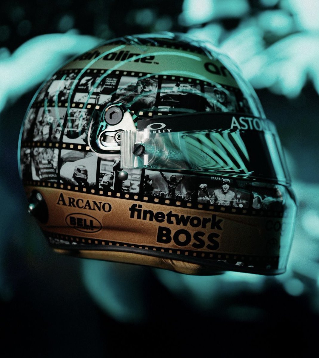 Motorsport's tweet photo. Fernando Alonso will start his 400th F1 GP in Mexico 🔥

So a special helmet was needed 👀 https://t.co/VIbks88H46