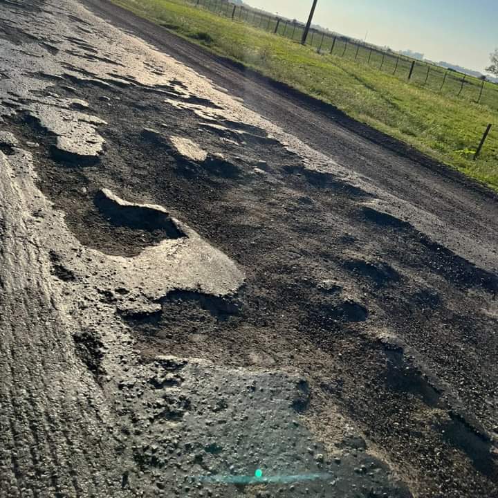 El Estado de la ruta nacional 11 entre Vera y Malabrigo, sobre el cuál tomo decisiones la jueza federal pidiendo un rápido bacheo y señalización.