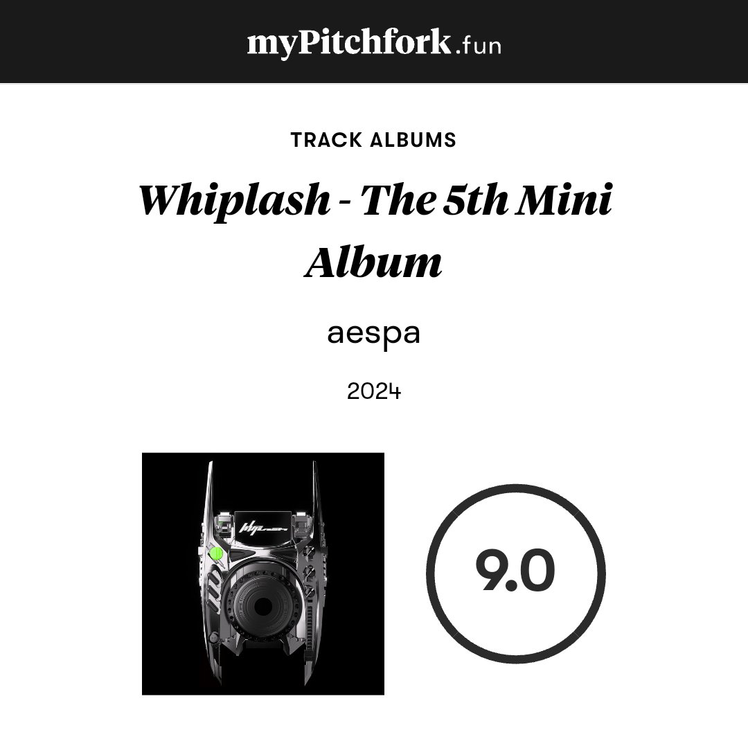 aesvape's tweet photo. aespa whiplash joins nct 127 walk as the only kpop albums to be scored a 9/10 or above this year https://t.co/5hoXB3jwOg