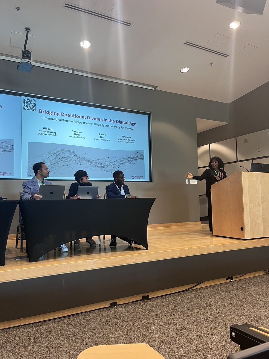 Bronsosaurus's tweet photo. Happening now!
Bridging Coalitional Divides in the Digital Age: International Student Perspectives on Diversity and Emerging Technology
By: Gideon Kwawukumey, Sahajiya Nath, Shuvro Das, and Temitope
Ojedele-Adejumo
#SIGDOC24 https://t.co/ts0zLICmXB