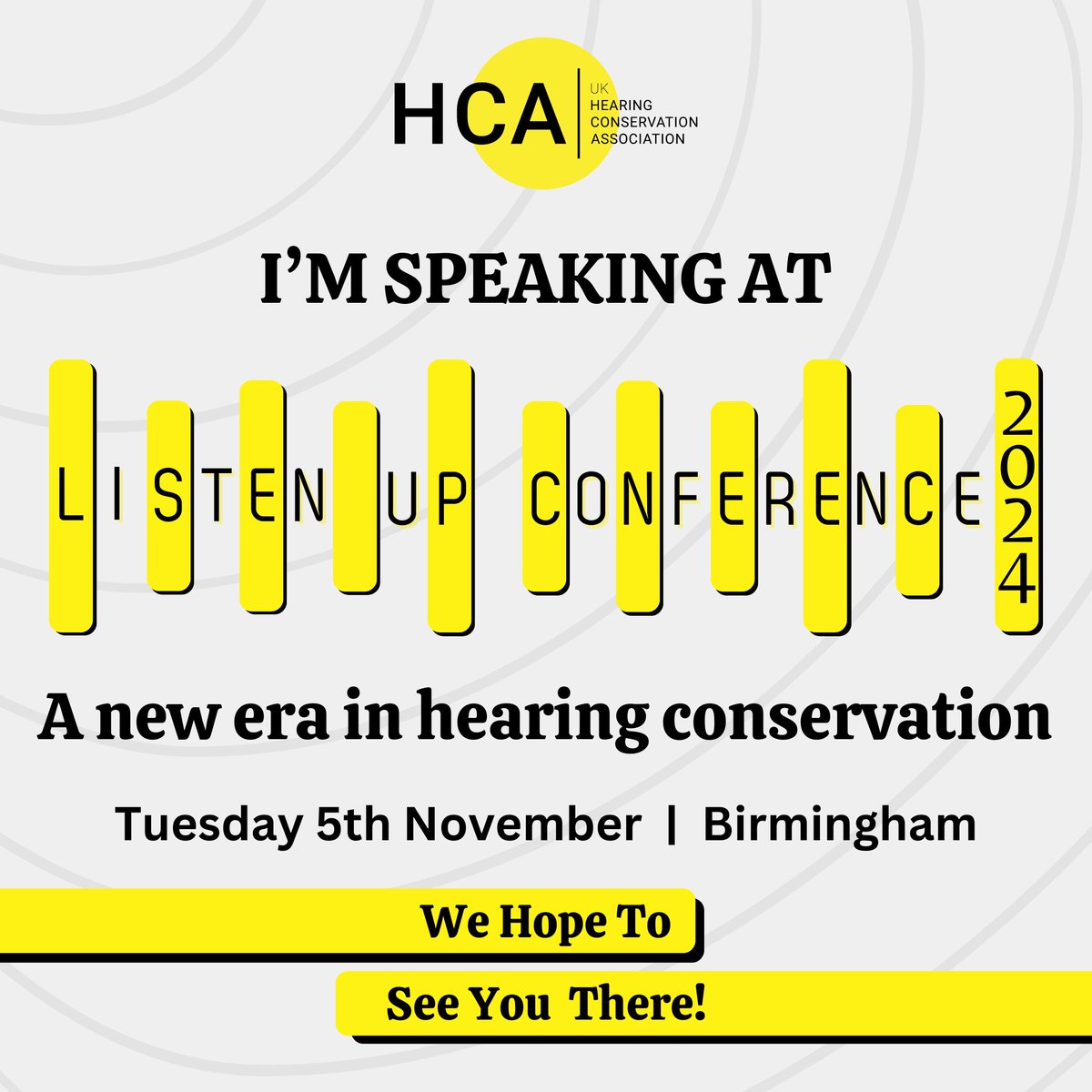 I am excited to announce that I'll be speaking at the UKHCA Conference in Birmingham next month!
Looking forward to connecting and discussing insights in hearing conservation.
I hope to see you there!
#UKHCA24 #HearingConservation #HearingLoss