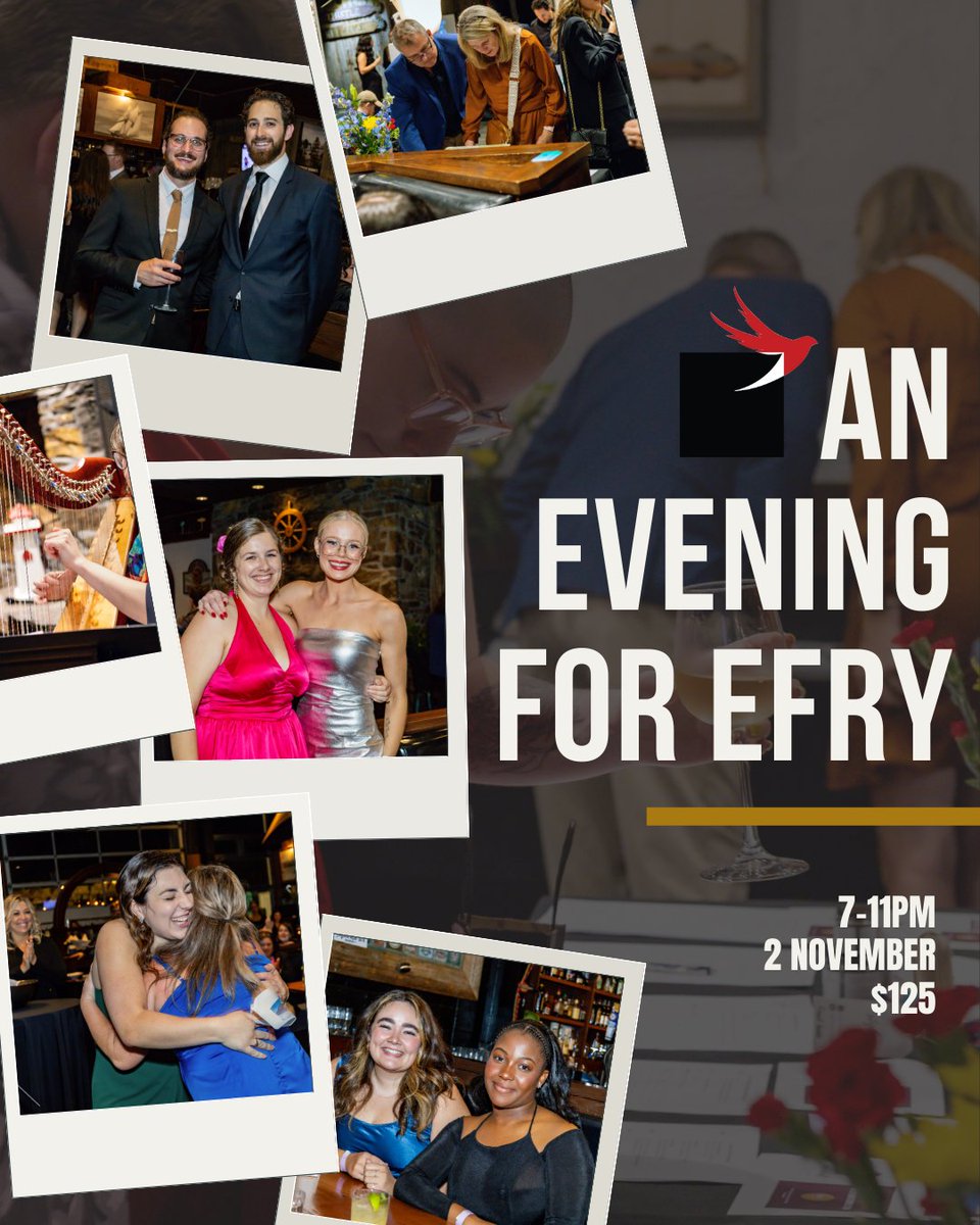 Join us on Saturday, November 2nd to celebrate all that is E Fry with us!

From 7 pm to 11 pm at the beautiful Cedar Event Centre in Clayton Park, we will be hosting our third annual Fall fundraiser, "An Evening for E Fry"! 

This will be an elegant evening featuring impactful