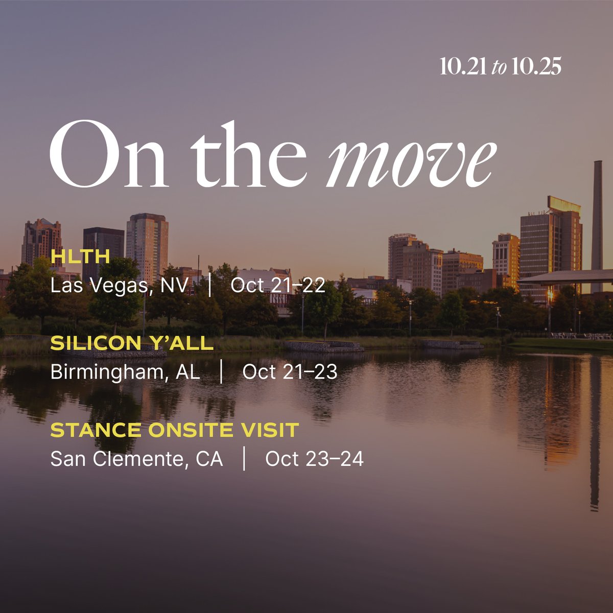 mercatopartners's tweet photo. TGIM 🛫 Find us in Las Vegas at the 2024 HLTH Event and in Birmingham at the Silicon Ya'll Technology Summit to kick off the week! If you're attending either conference, we'd love to connect between sessions. Comment below to find some time 🤝 https://t.co/roSA0Yrjed