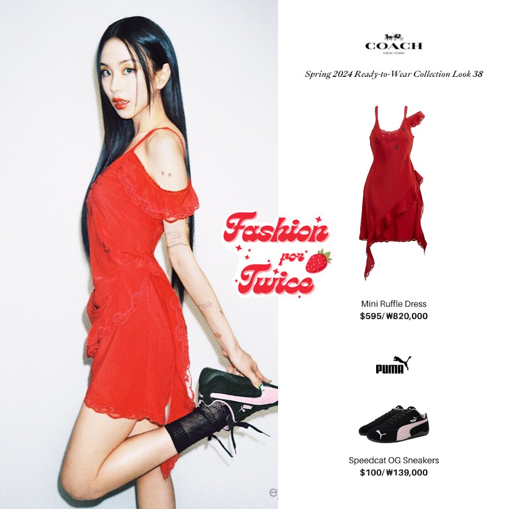 fashionfortwice's tweet photo. #CHAEYOUNG
CHAEYOUNG for eyesmag .jpg x PUMA 🎀💋
• #Coach #CommeDeGarcon #1JinnStudio #Puma •
@JYPETWICE
#TWICE #트와이스 #채영 https://t.co/5SfpyBldnc
