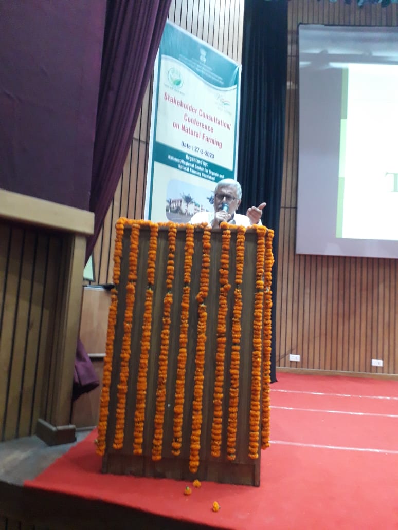 Saroop Sharma Gaziabad mey Natural farming pey lecture detey huey