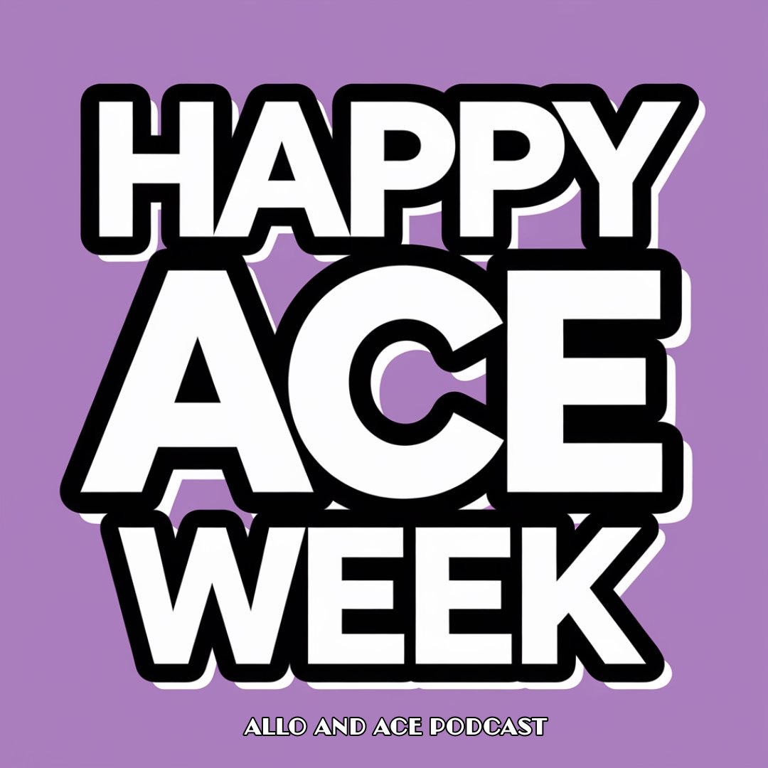 AlloAndAce's tweet photo. Happy Ace Week everyone! We appreciate all the love and support and are here to show you all the love and support too!💜

#asexuality #aceawarenessweek #asexual #asexualproblems #asexualpride #asexualityisreal #alloandace #asexualawareness #podcast #relationships #lgbtqia https://t.co/cpN9IvXBU1