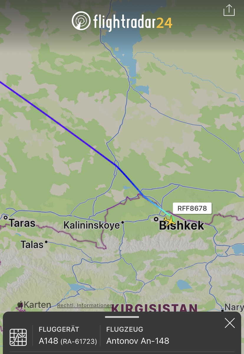 holgidaun's tweet photo. Russia - Air Force An-148-100E RA-61723 #14F11B
als RFF7447 von Chkalovskiy nach Kant KGZ
als RFF8678 um 1403z Start in Kant KGZ
@thereccelizard @Borrowed7Time @IntelNightOWL https://t.co/lQUcOFa1Sh