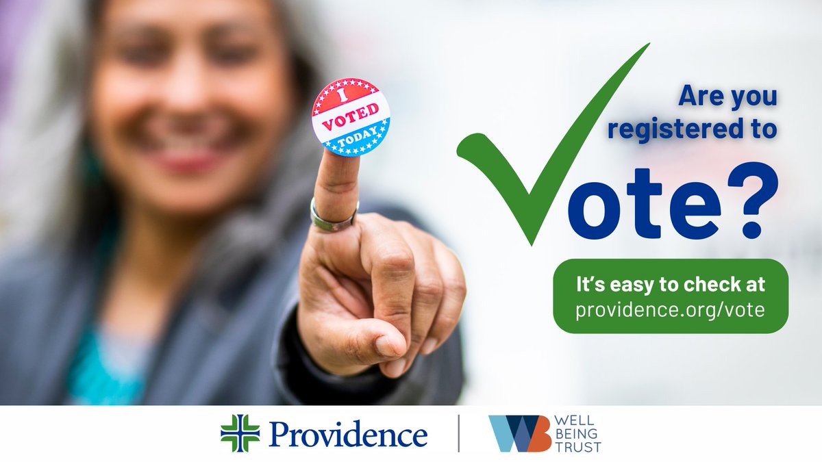 Elections are critical in addressing the mental health crisis. We encourage everyone to register to vote and make their voices heard.  

Visit provhealth.org/6005mWNBZ to check your voter registration status, learn about the issues and plan to vote. #VoteForHealth