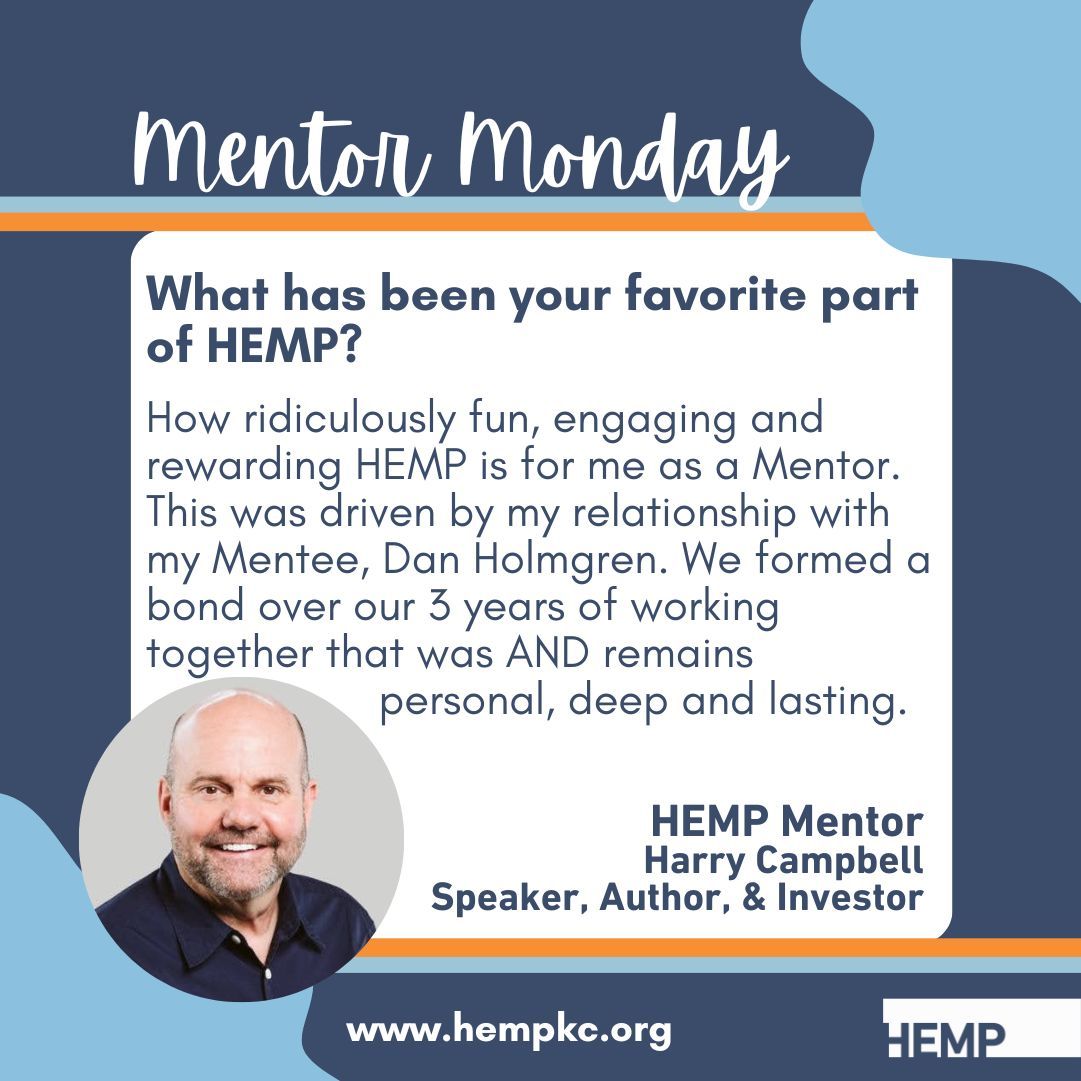 Mentorship at HEMP doesn't only affect your business(es). So many lifelong friendships have been forged, as well! 🎉 

#HEMPkc #entrepreneurialmentors #businessmentors #kcentrepreneurs #kcentrepreneur #kcbusinessowner #kcbusinesses #kcbusinessowners <a href="/harryscampbell/">Harry S. Campbell</a>