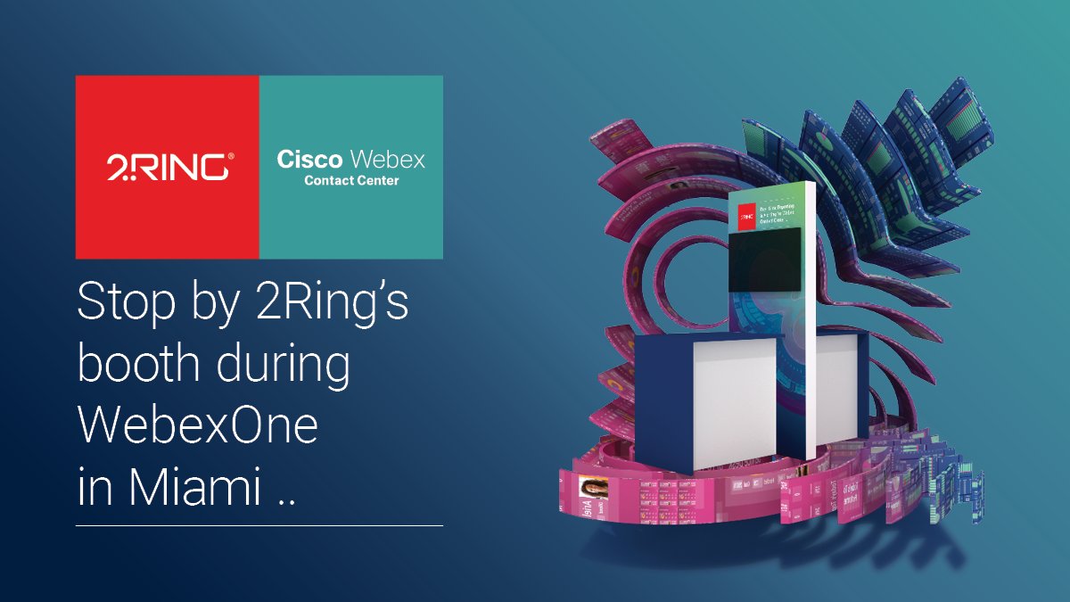 2RingCX's tweet photo. π¨ #WebexOne starts today! Beginning tomorrow, visit #2RingCX at booth 27B to explore #realtimereporting & #realtimealerting for #WebexCC. β‘οΈMake sure to say "Hi!" to @michalgrebac and Peter Kolenic π See you there! #CiscoCollab #CiscoCC #CiscoPartner #UCOMS #CX https://t.co/iinGzjCuZ2