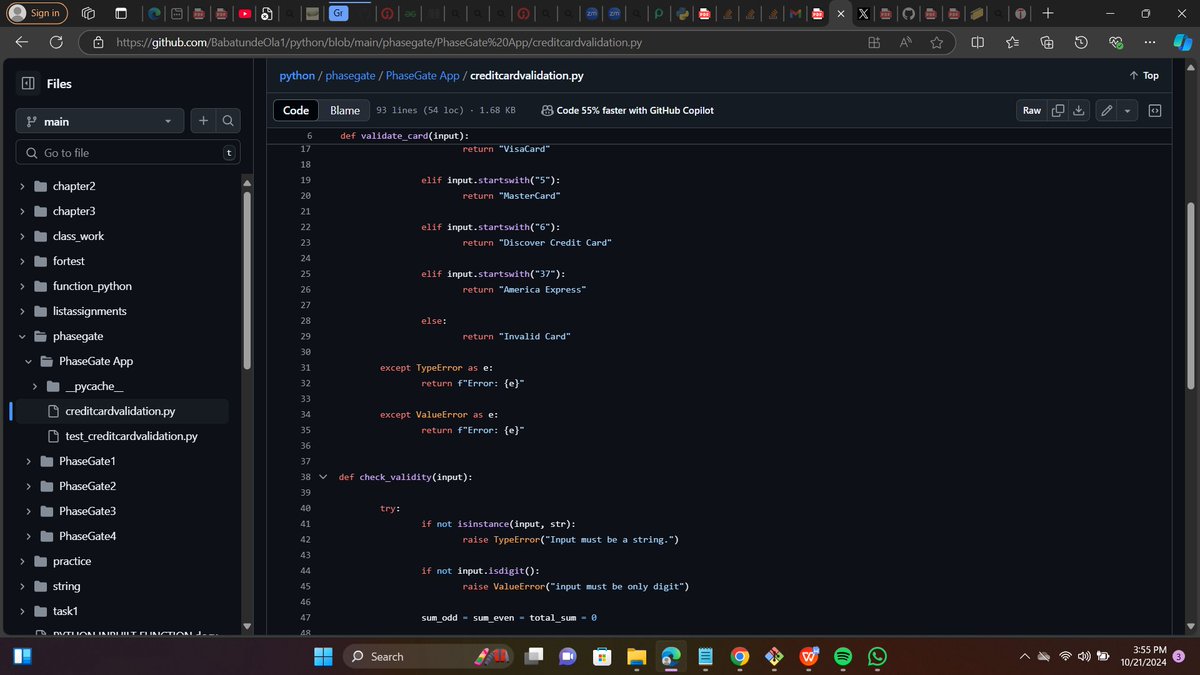1Babatunde_Ola's tweet photo. Just started posting to share my journey here and also willing to learn more from others. just finish this in #creditcardvalidator #Java and #Python . #programming #Java #Python https://t.co/BtNveeXlc0