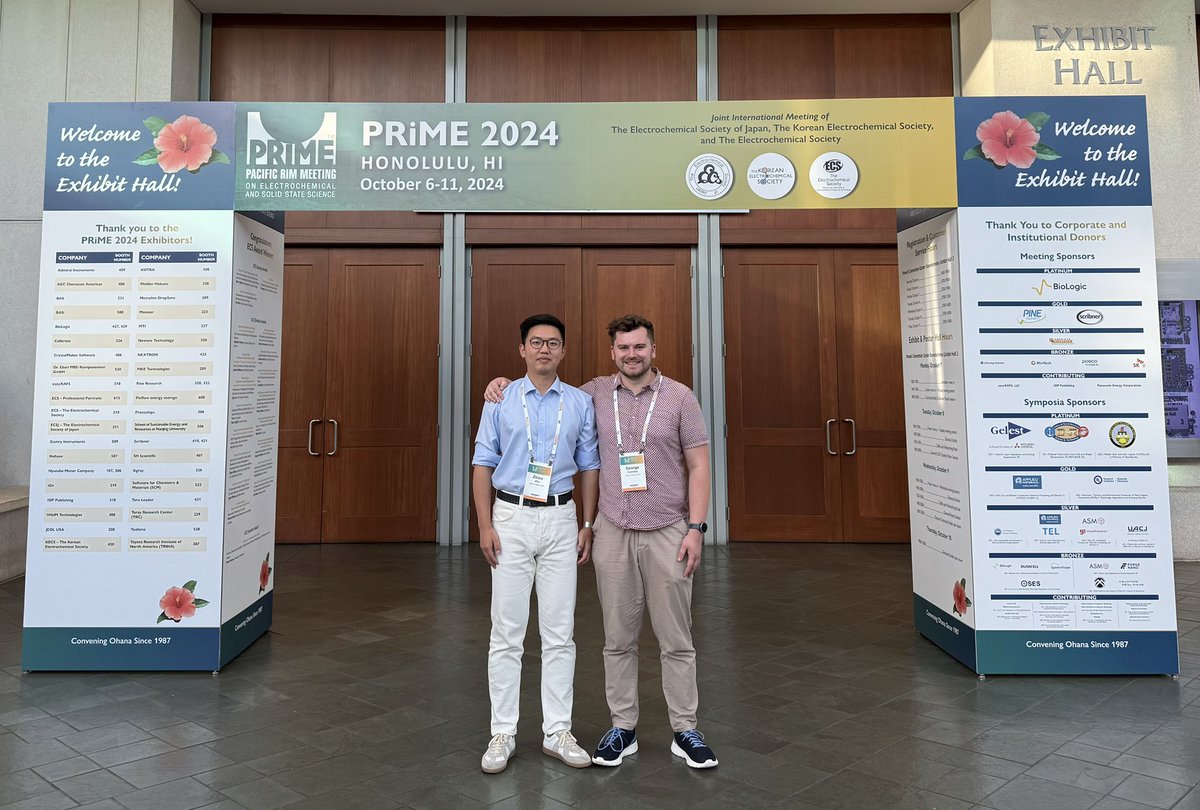 George Creasey (@georgecreasey27) on Twitter photo Two weeks in paradise! ποΈβοΈπ¨βπ¬π
I feel very lucky to have presented our work on up-scaled PEC reactors at the ECS meeting in Hawaii.
It was an amazing and unforgettable experience!
<a href="/ZhixuZhu/">Zhixu-Derek Zhu</a> <a href="/ICL_Electrochem/">Electrochemical Systems Laboratory @ Imperial</a> <a href="/CoatingsSolar/">Solar Coatings Group</a> #ECS #PRiME Two weeks in paradise! ποΈβοΈπ¨βπ¬π
I feel very lucky to have presented our work on up-scaled PEC reactors at the ECS meeting in Hawaii.
It was an amazing and unforgettable experience!
<a href="/ZhixuZhu/">Zhixu-Derek Zhu</a> <a href="/ICL_Electrochem/">Electrochemical Systems Laboratory @ Imperial</a> <a href="/CoatingsSolar/">Solar Coatings Group</a> #ECS #PRiME