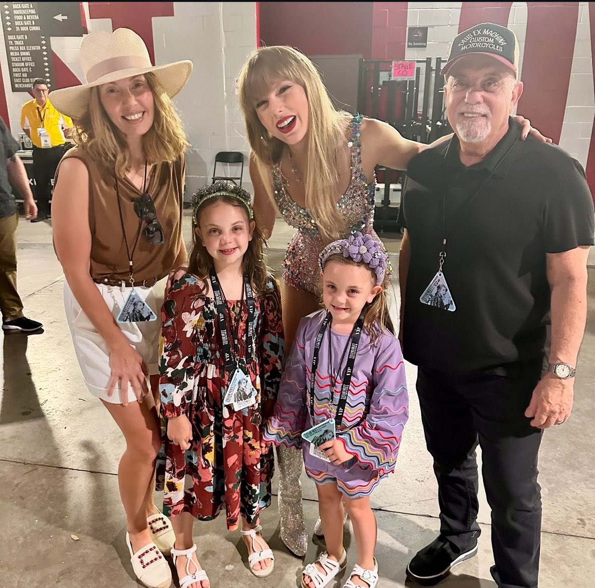 TSUpdating's tweet photo. 📲| Billy Joel on Taylor’s recording breaking concerts "Celebrating someone's success does not negate your own":

Our family attended the Taylor Swift concert at Hard Rock Stadium in Miami where Billy Joel/Elton John's 'Face to Face' concert previously held the seating record. Taylor's second concert at Hard Rock Miami set a new record and ushered in a new era at Hard Rock Stadium. We were so happy to be a part of this record-breaking concert! Plus, we got to celebrate with her mama❤️Celebrating someone's success does not negate your own. She is showing our girls all that is possible. Onward and upward #swifties