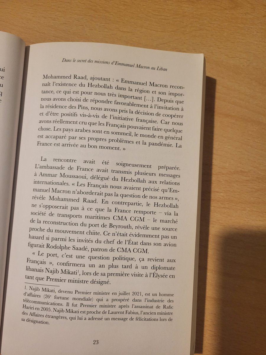 CMA CGM-Hezbollah. De l'utilité de parler au Hezbollah. L'été 2020, peu après l'explosion du port de Beyrouth, un deal avait été discrètement passé entre la France et le Hezbollah au terme duquel Emmanuel Macron ne parlerait pas lors de ses déplacements au Liban des armes du