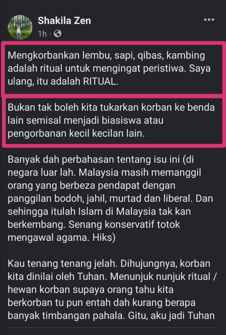 ZacZakirin13's tweet photo. Kesian Shakila.

Mungkin kau rasa kau pandai, hakikatnya kau Jahil Murakkab.

Kau tak tahu pun yg kau ni jahil.

Yg buat fatwa ni dia ada dalil, sumber rujukan ulama.

Kalau kau yg jd ahli majlis fatwa, sesat habis masyarakat. Contohnya isu ni. https://t.co/SRcgUl6OZL