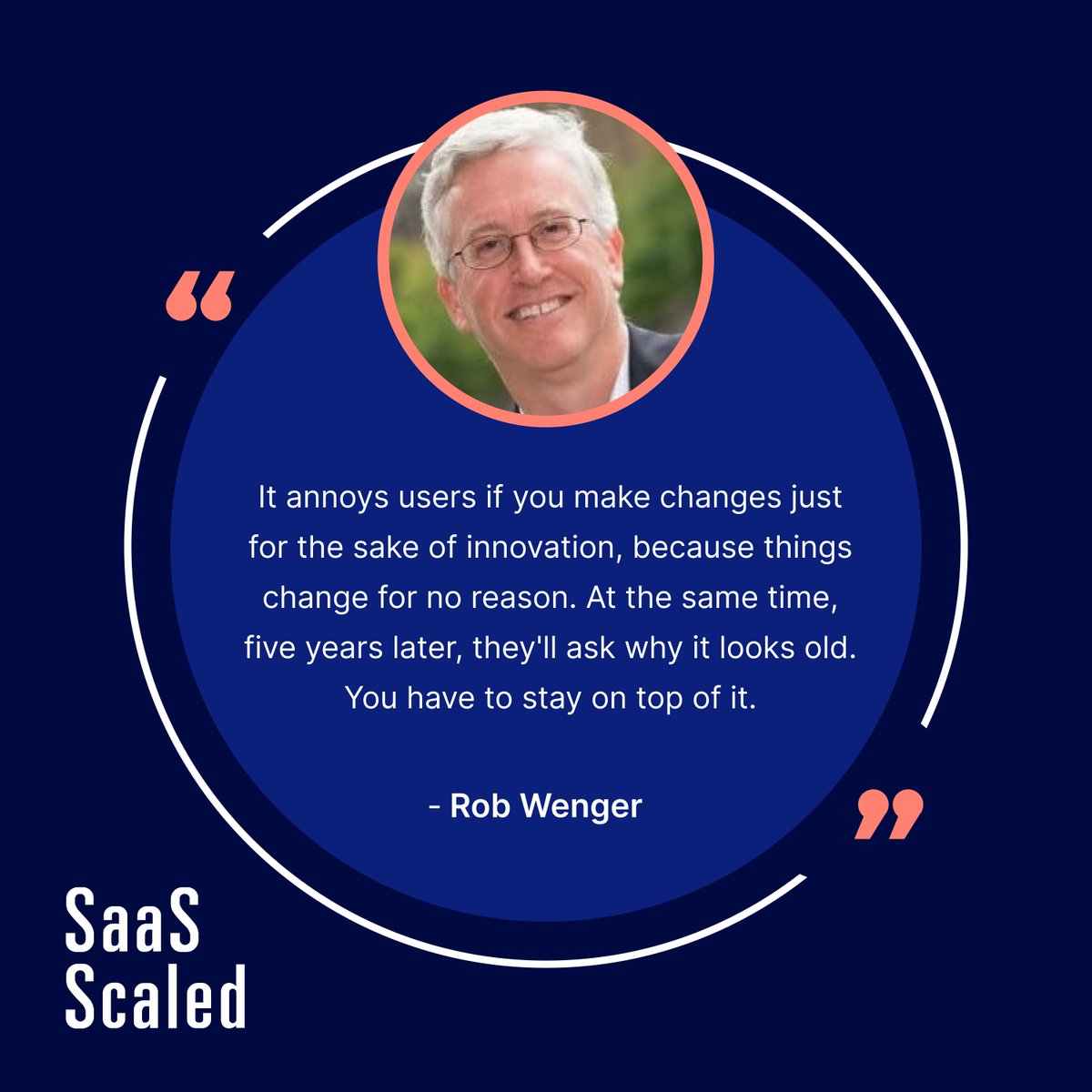 arman123's tweet photo. @rwenger, CEO of @HigherLogic nails the challenge of evolving software without frustrating users. What's your take?

Listen to the full episode using this link https://t.co/3rNNTOl1zf https://t.co/hQbhONfM7q