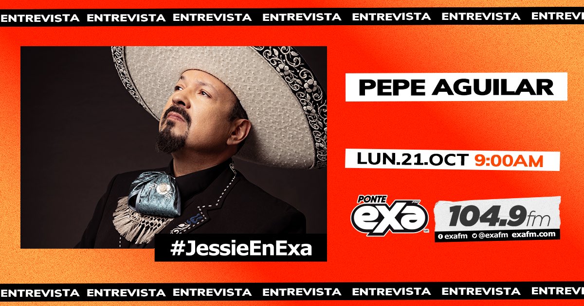 ExaFM's tweet photo. No te pierdas esta mañana la entrevista especial con @PepeAguilar en #JessieEnExa desde el #ColgateMultiverso 🙌🎶 https://t.co/JyEb0vMk7a